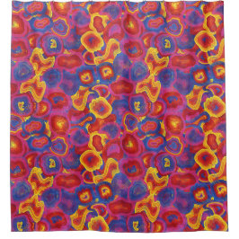 Cortina De Ducha Colorful Abstract Geometric Shapes