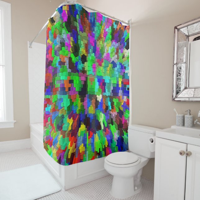 Cortina De Ducha Colorida fiesta...... (In situ)
