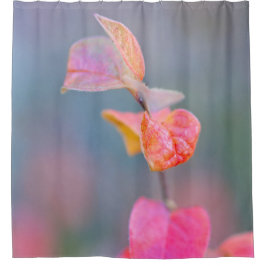 Cortina De Ducha Coloridas hojas de montaña de algodón