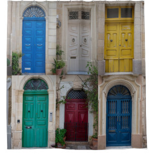 Cortina De Ducha Coloridas puertas delanteras en Malta