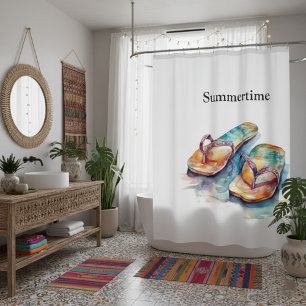 Cortina De Ducha coloridos flops de labios acuáticos personalizable