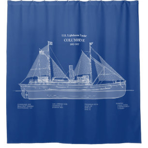 Cortina De Ducha Columbina de la oferta del faro USCG - ABD