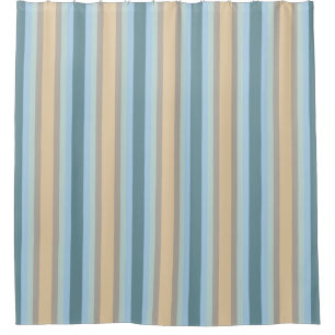 Cortina De Ducha Combo de cinco colores - Turquesa de arena azul ma