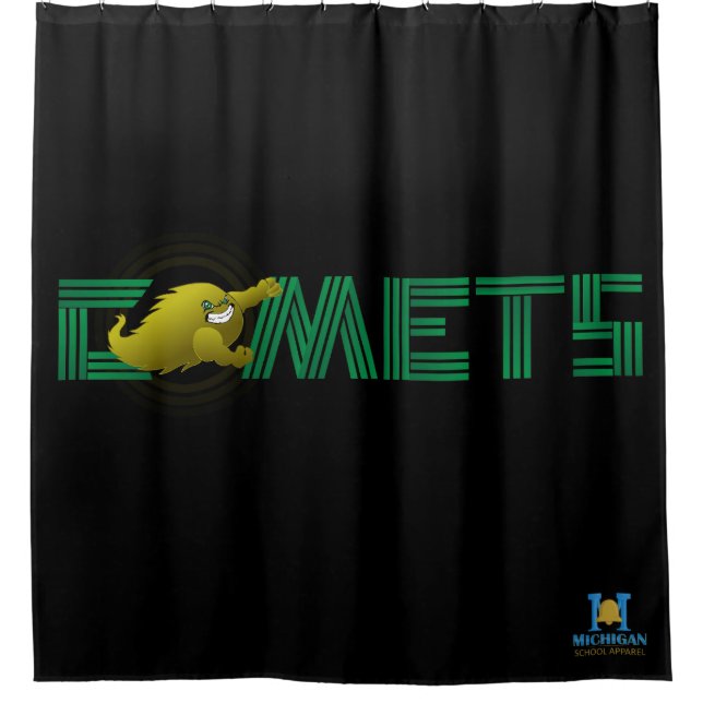 Cortina De Ducha Cometas de Coloma #3 (Anverso)