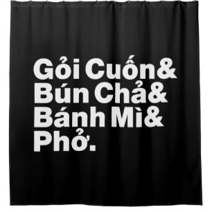 Cortina De Ducha Comida callejera vietnamita
