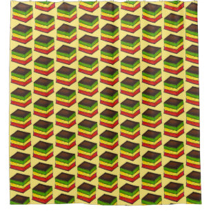 Cortina De Ducha Comida italiana Arcoiris tricolor Siete cookies de