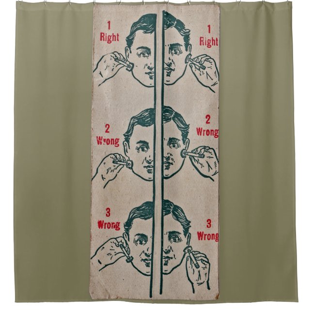 Cortina De Ducha cómo utilizar la maquinilla de afeitar (Anverso)