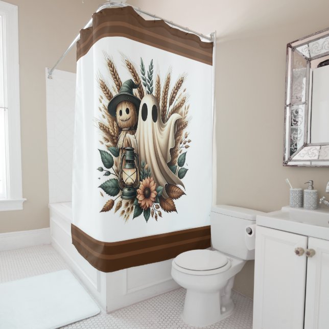 Cortina De Ducha Compañeros de cosecha - Luz de linterna y espíritu (In situ)