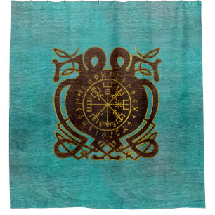 Cortina De Ducha Compás de la navegación de Vegvisir - de Viking