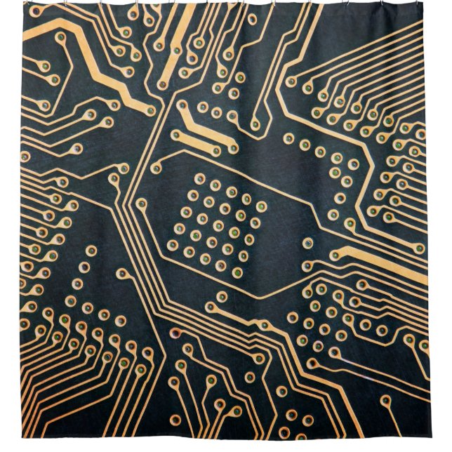 Cortina De Ducha Componentes electrónicos, cierre de tarjeta de com (Anverso)