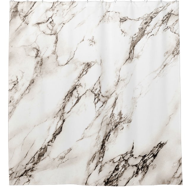 Cortina de ducha con aspecto de mármol marrón (Anverso)