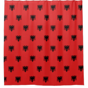 Cortina de ducha con bandera de Albania