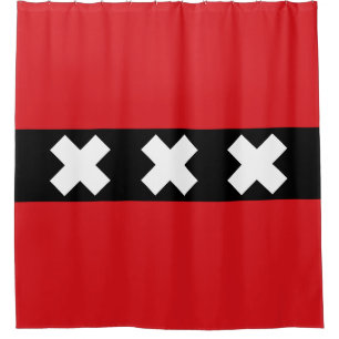 Cortina de ducha con bandera de Ámsterdam