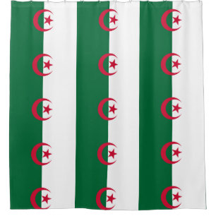 Cortina de ducha con bandera de Argelia