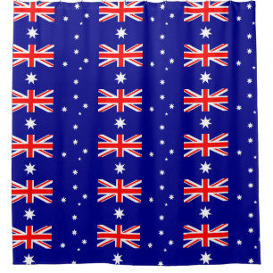 Cortina de ducha con bandera de Australia