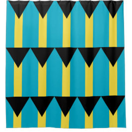 Cortina de ducha con bandera de Bahamas