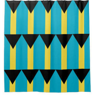 Cortina de ducha con bandera de Bahamas