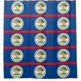 Cortina de ducha con bandera de Belice