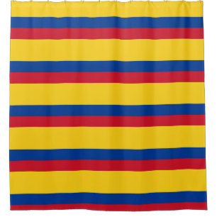 Cortina de ducha con bandera de Colombia
