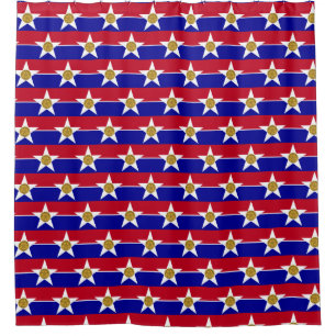 Cortina de ducha con bandera de Dallas
