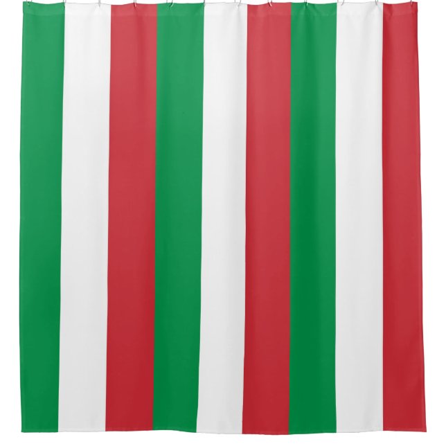 Cortina de ducha con bandera de Italia (Anverso)