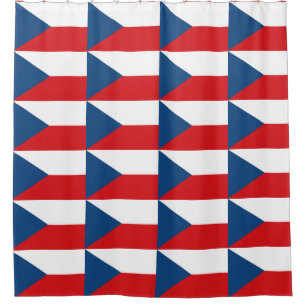 Cortina de ducha con bandera de la República Checa