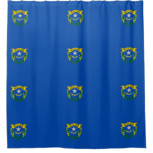 Cortina de ducha con bandera de Nevada, Estados Un