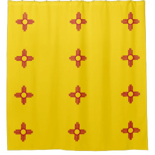 Cortina de ducha con bandera de Nuevo México, Esta