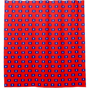 Cortina de ducha con bandera de Taiwán