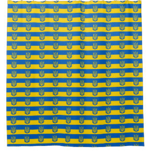 Cortina de ducha con bandera de Ucrania