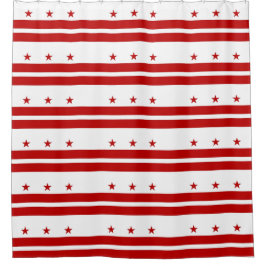 Cortina de ducha con bandera de Washington DC, EE.