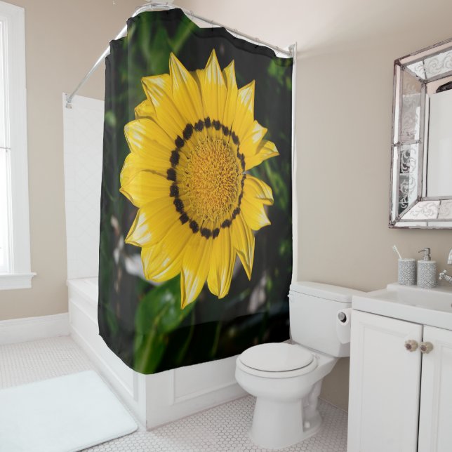 Cortina de ducha con diseño de flores de arte mode (In situ)