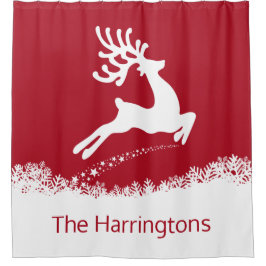 Cortina de ducha con nombre propio de reno