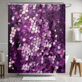 Cortina de ducha con secuencia púrpura del Purpuri