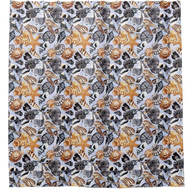 Cortina De Ducha conchas marinas (Anverso)