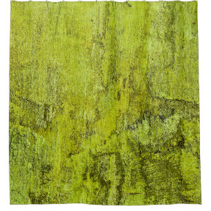 Cortina De Ducha Concreto verde abstracto, arte, decoración domésti