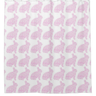 Cortina De Ducha Conejito rosado