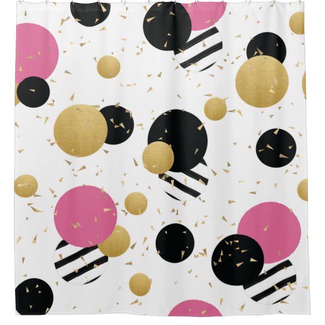 Cortina De Ducha Confetti Dot Fiesta (Anverso)