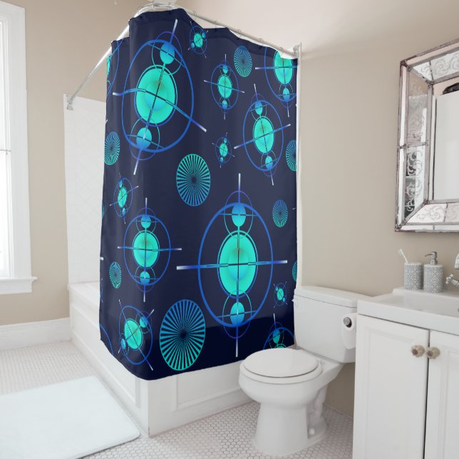 Cortina De Ducha Connected Minds Pattern 2 (In situ)