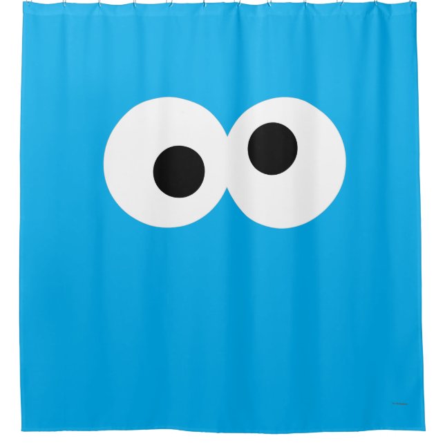Cortina De Ducha Cookie Monster Big Face (Anverso)