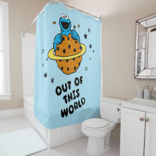 Cortina De Ducha Cookie Monster Fuera de este mundo