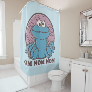 Cortina De Ducha Cookie Monster Om Nom