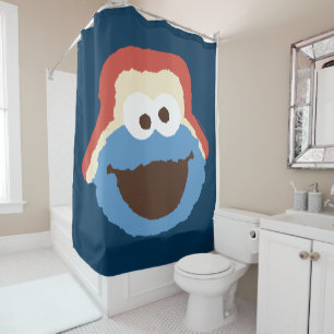 Cortina De Ducha Cookie Monster Woodland Face