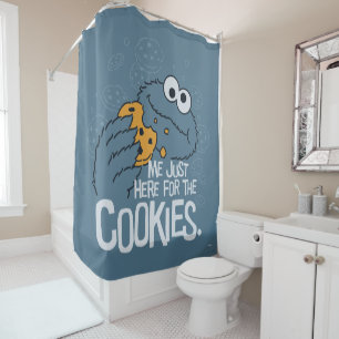Cortina De Ducha Cookie Monster Yo solo aquí para las galletas