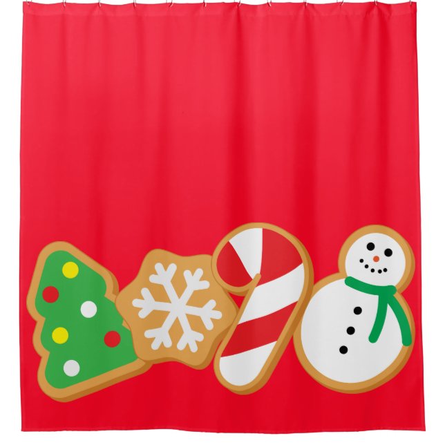 Cortina De Ducha Cookies de navidades (Anverso)
