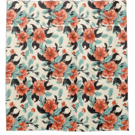 Cortina De Ducha Coral Garden