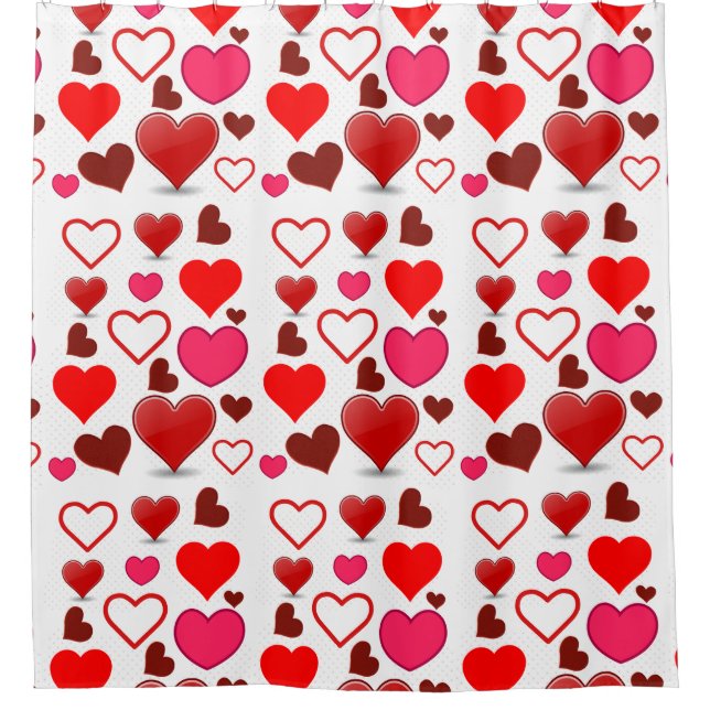Cortina De Ducha corazón (Anverso)