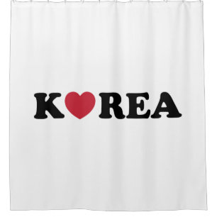Cortina De Ducha Corazón de amor de Corea
