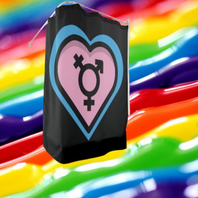Cortina de ducha Corazón del Orgullo Trans (Subido por el creador)