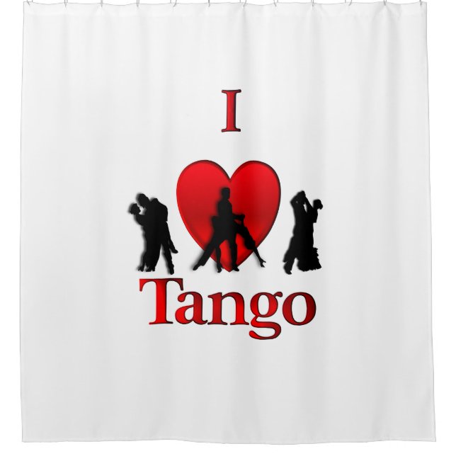Cortina De Ducha Corazón del tango (Anverso)